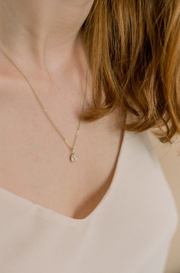 Gold nugget necklace