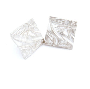 Silver Silk Earrings