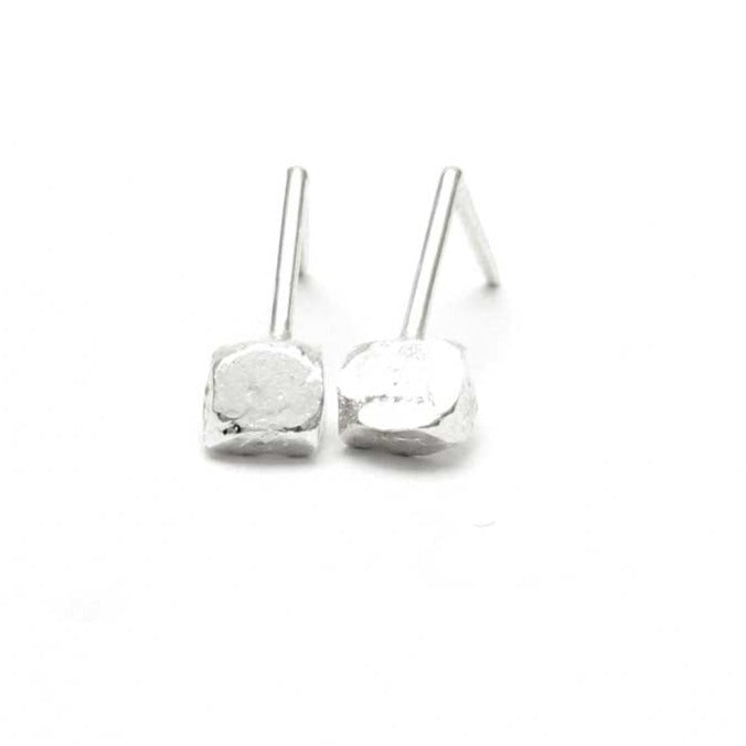 Silver Prism Earrings 2 (Small) 'Orígenes'