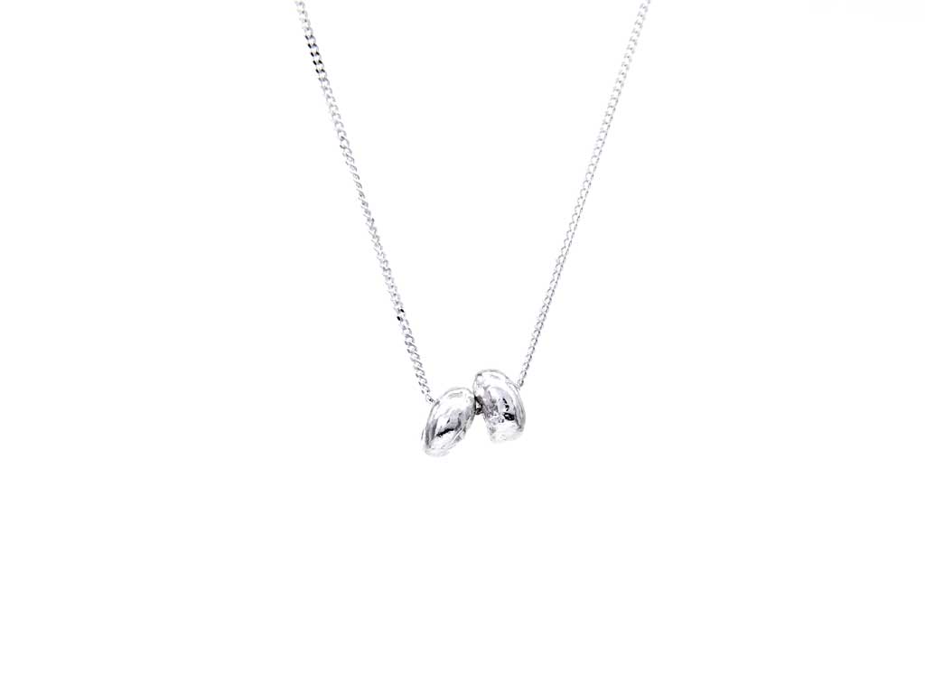 Pure Silver Nuggets Necklace