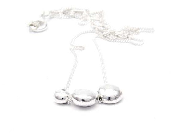 Pure Silver Nuggets Necklace