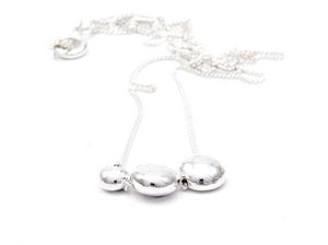 Pure silver nugget necklace 'Crude' No.5
