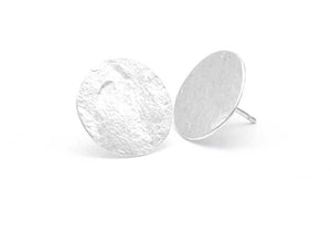 Silver Discs Earrings (Medium) 'Orígenes'