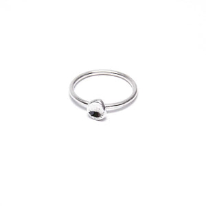 Pure Silver Nugget Ring ’Crude’ No.5