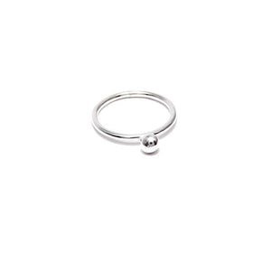Pure Silver Nugget Ring ’Crude’ No.1