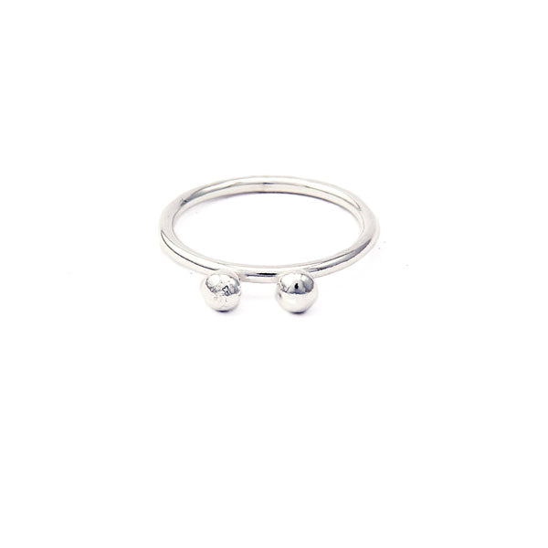 Pure Silver Nugget Ring ’Crude’ No.2