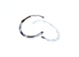 Silver Circle Earrings (Medium) 'Orígenes'