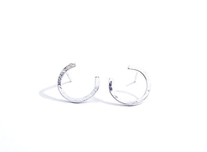 Silver Circle Earrings (Small) 'Orígenes'