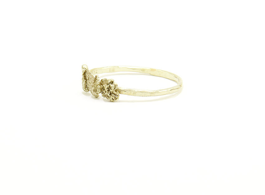 Gold Dust Nuggets Ring 'Moss'