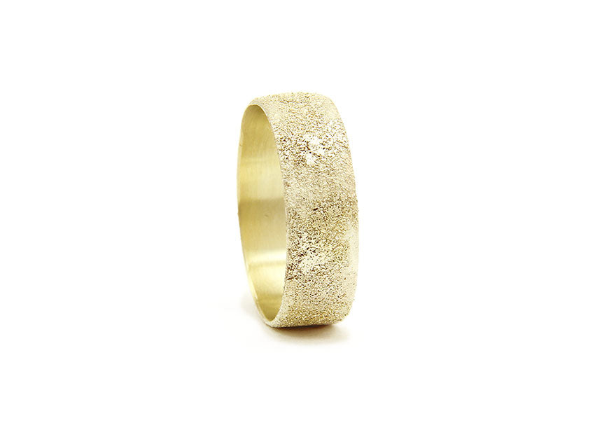 Wide Gold Dust Ring MOSS