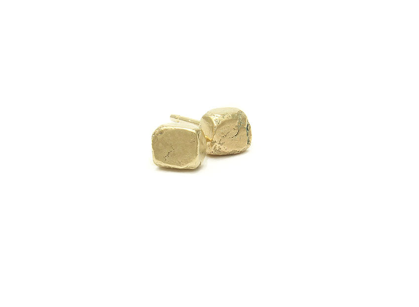 Gold Prism Earrings 'Orígenes'